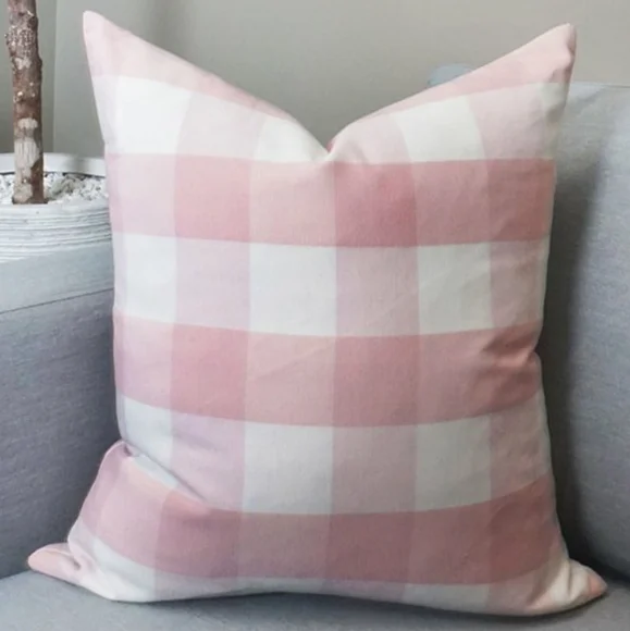 Two Decorative Throw Pillows Buffalo Plaid - Picture 2 of 3